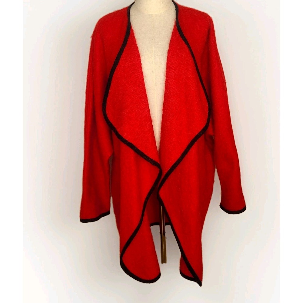 Vtg Tony‎ Lambert Collections Women Mohair Blend Sweater Jacket Dohlman Sleeve M